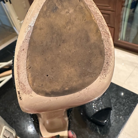 Miu Miu glitter platform sandals - Picture 5 of 6